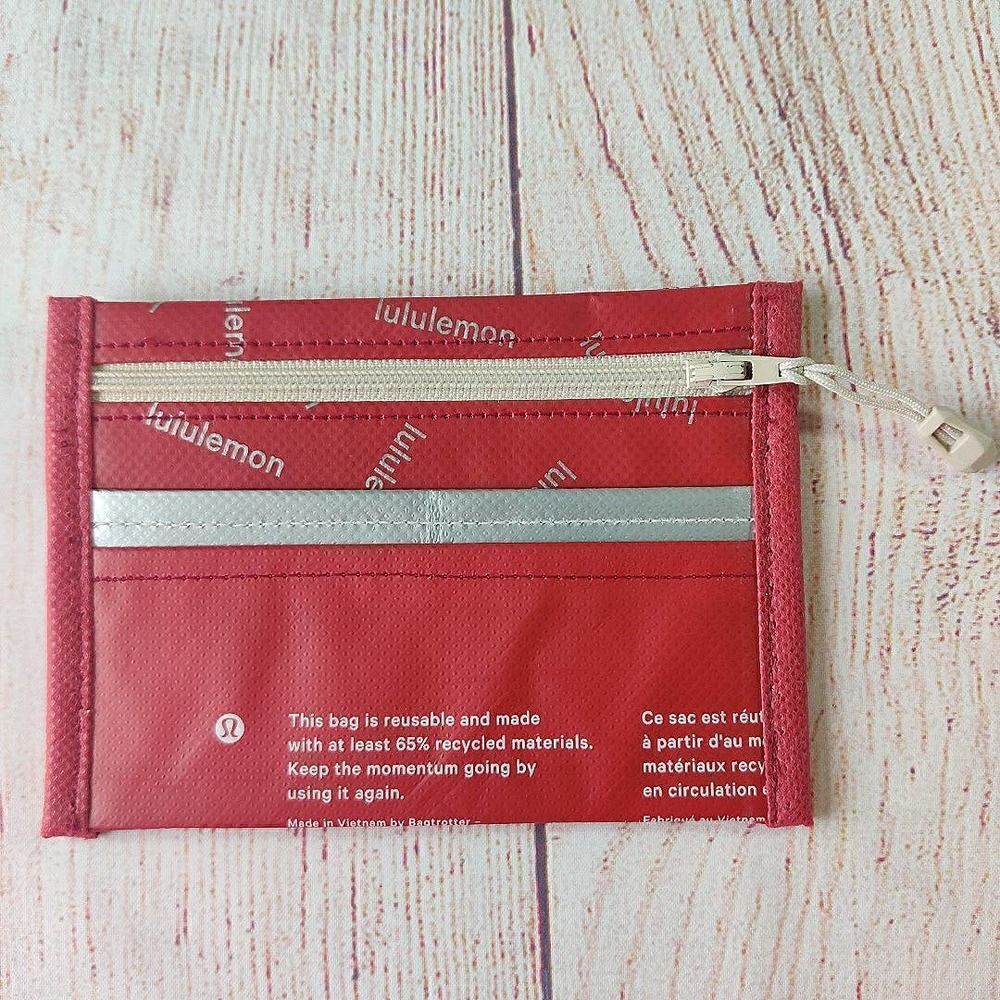 Lululemon handmade credit card ID coin holder A4